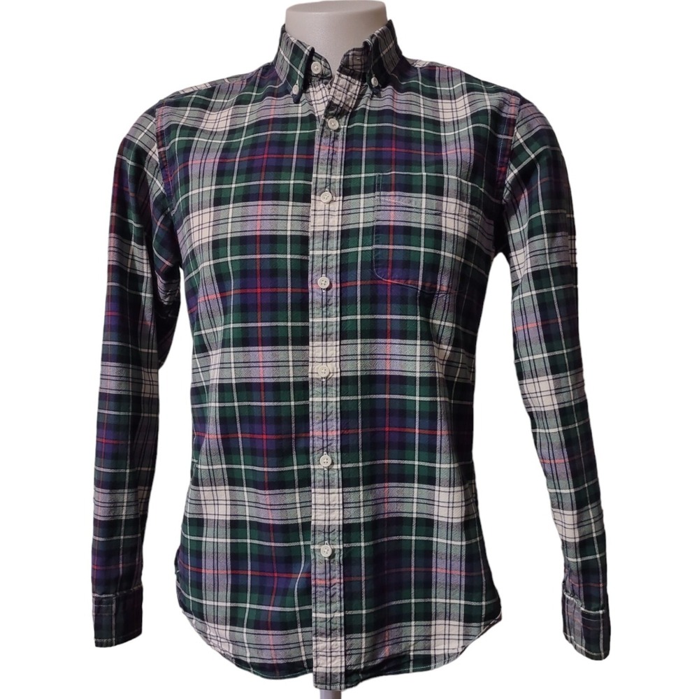 J.Crew Shirt Adult Mens Medium Oxford Long Sleeve Button Up Shirt Cotton Flannel